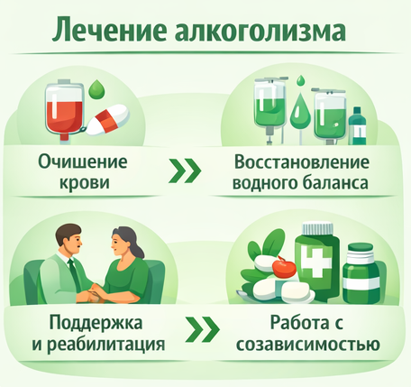 лечение алкоголизма в Ржеве этапы